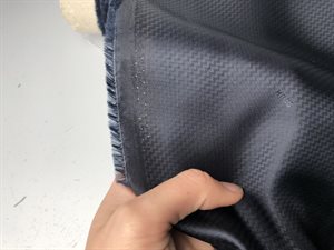Viscose foer - flot dyb marineblå med mini zig zag